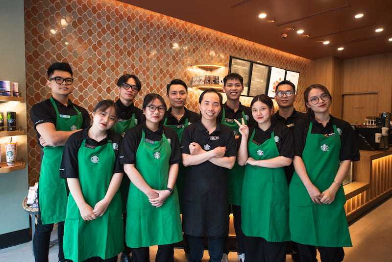 Đồng phục nhân viên Starbucks