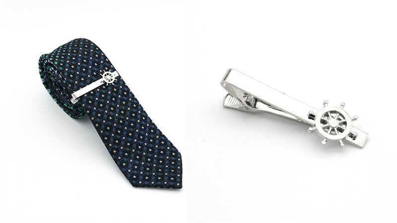 Kẹp cà vạt tôn lên vẻ sang trọng cho chiếc cà vạt