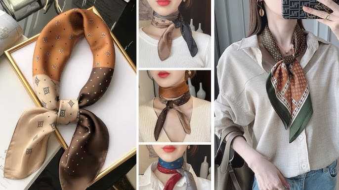 Mổt chiếc khăn lụa nhỏ tạo điểm nhấn thanh lịch