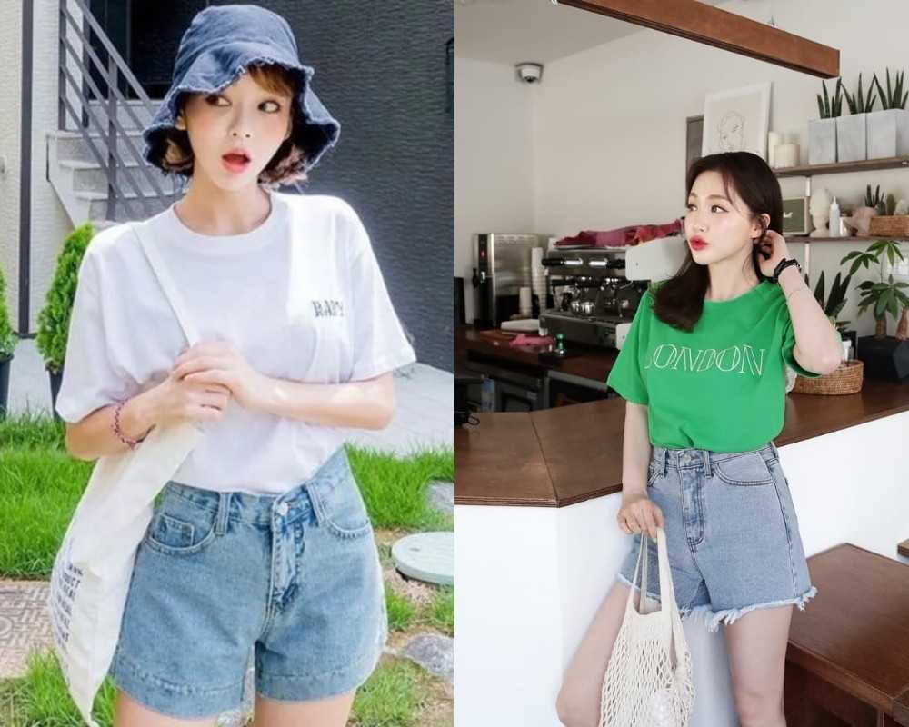 Combo áo thun + quần short vừa đơn giản, vừa thời trang