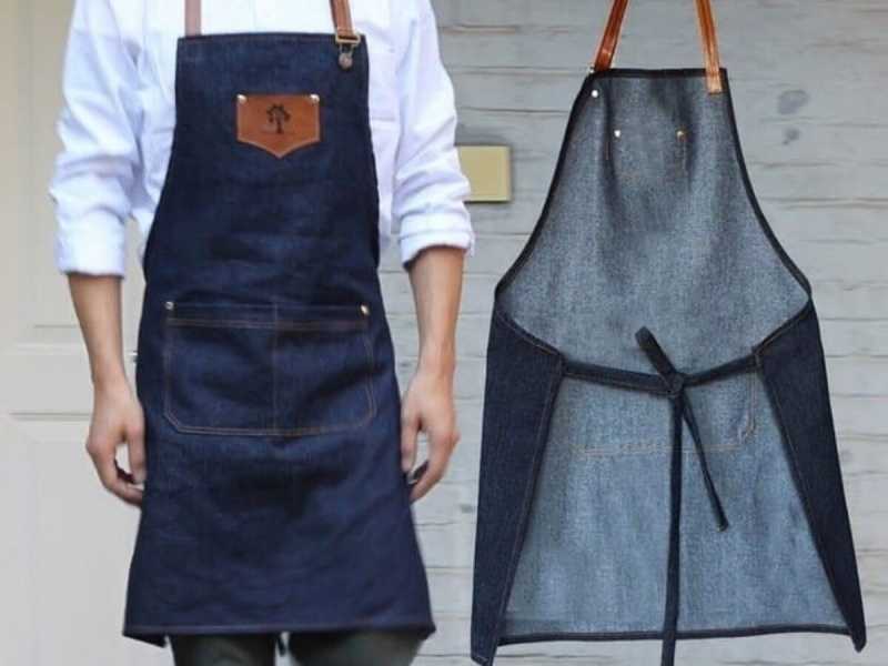 Tạp dề jean hiện đại, sang trọng