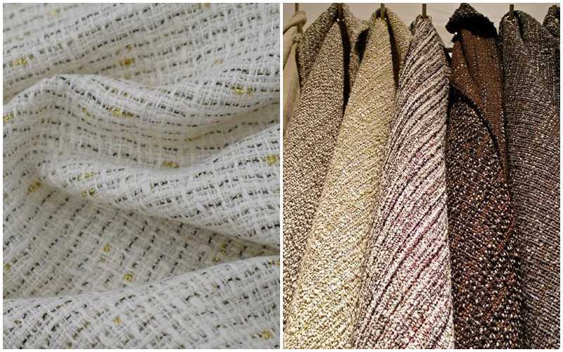 Vải Tweed nổi bật với bề mặt dày dặn, cứng cáp và hoạ tiết dệt tinh tế