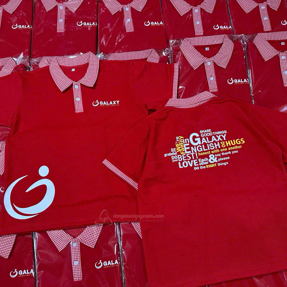Đồng phục công ty-Đồng phục Trung tâm tiếng anh Galaxy
