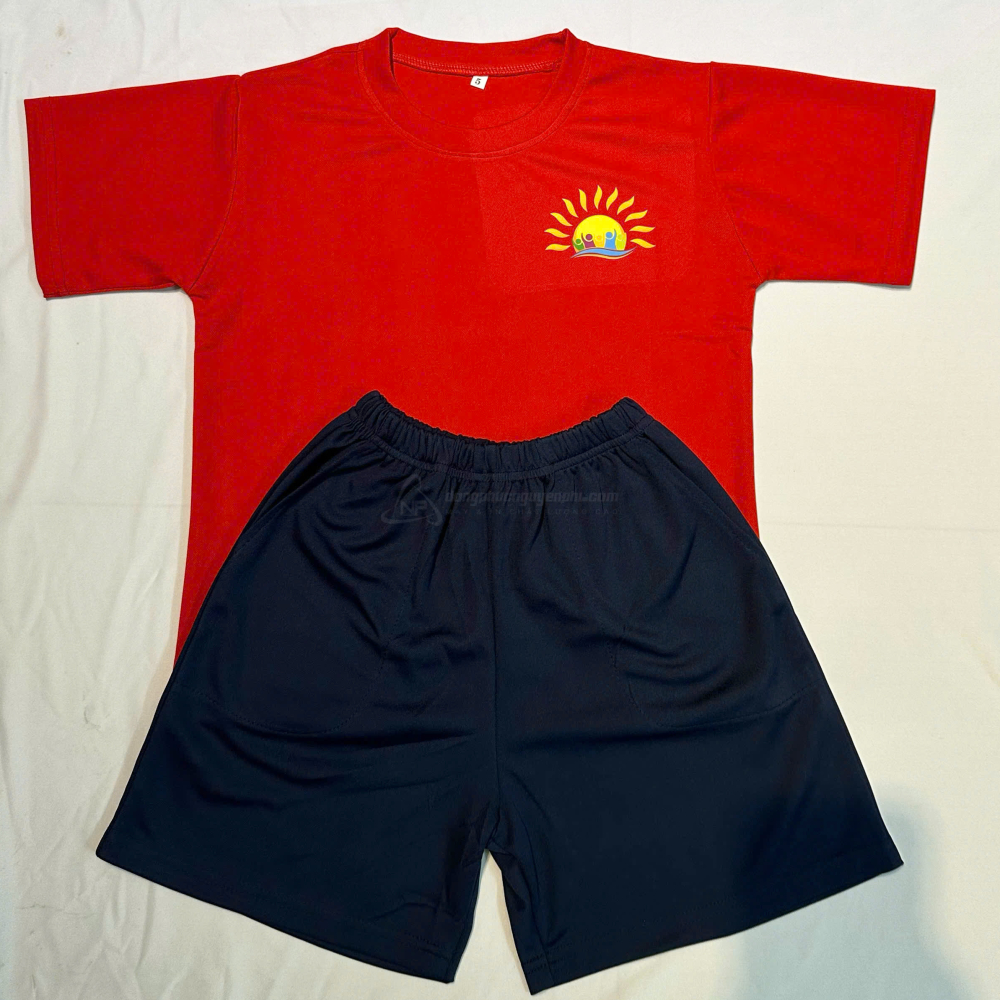 Đồng phục mầm non-Đồng phục mầm non đơn giản, thoải mái