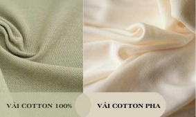 Nên chọn vải cotton 100% hay cotton pha để may áo thun đồng phục?
